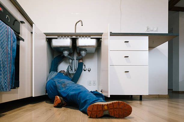 Professional Drain Cleaning technician working in Oaks, PA